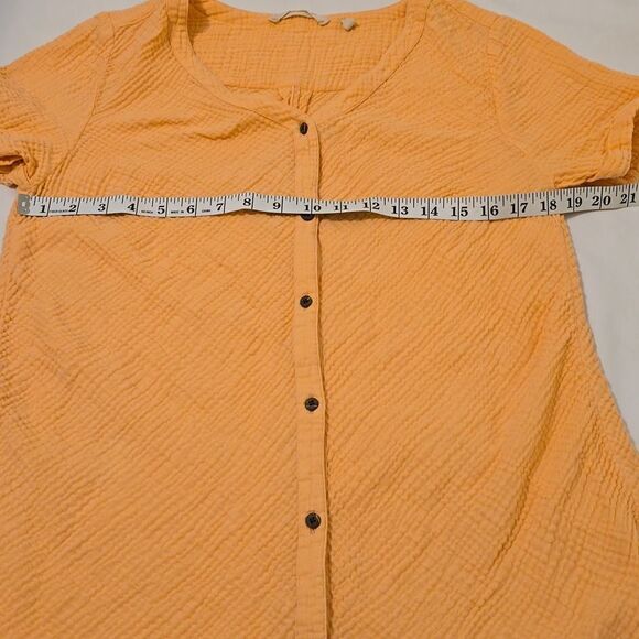 Soft surroundings textured blouse size small. - Picture 4 of 8